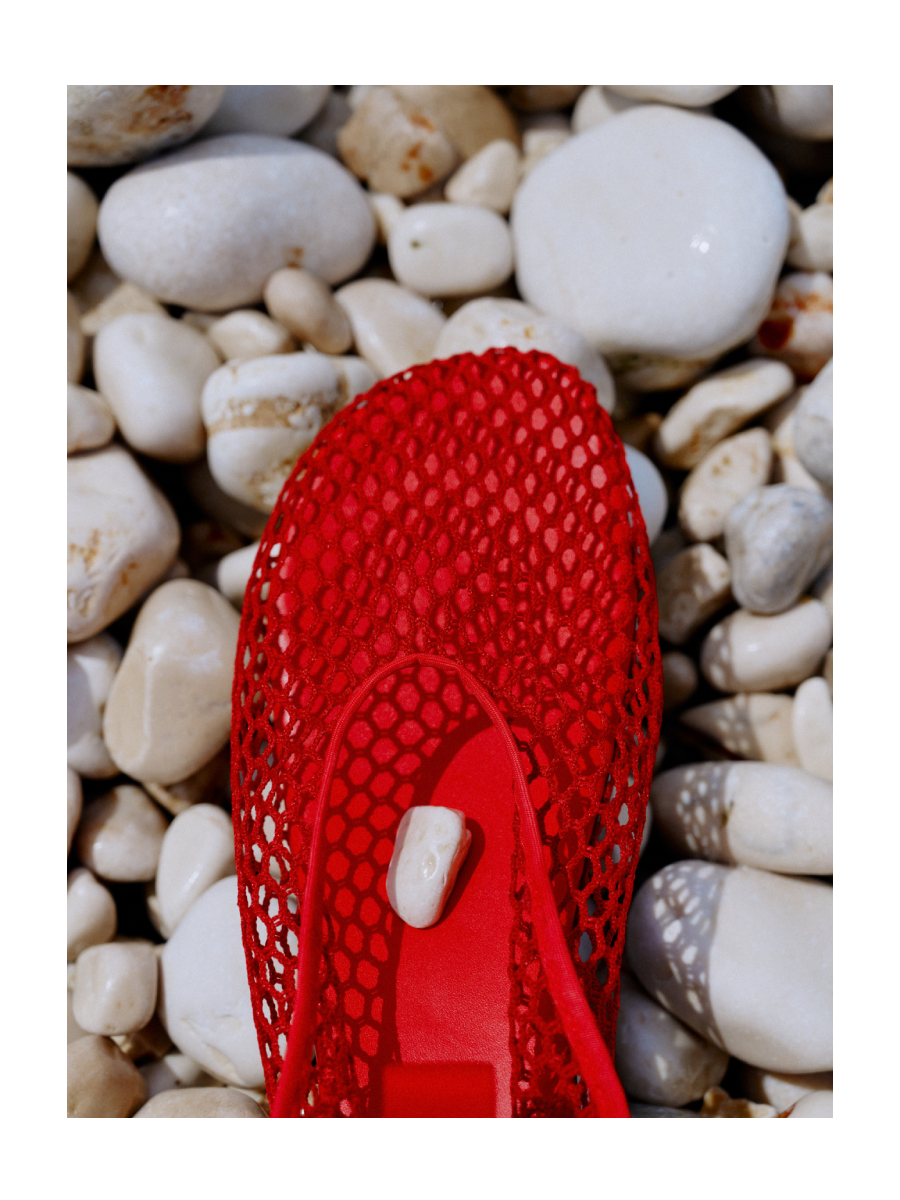 Балетки плетеные