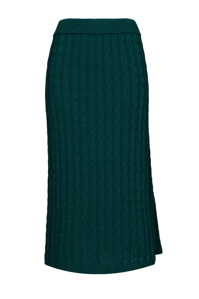 Юбка прямая с косами