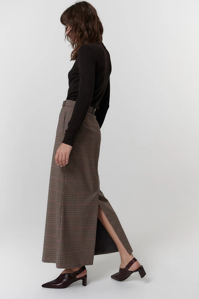 Юбка макси из итальянской костюмной шерсти