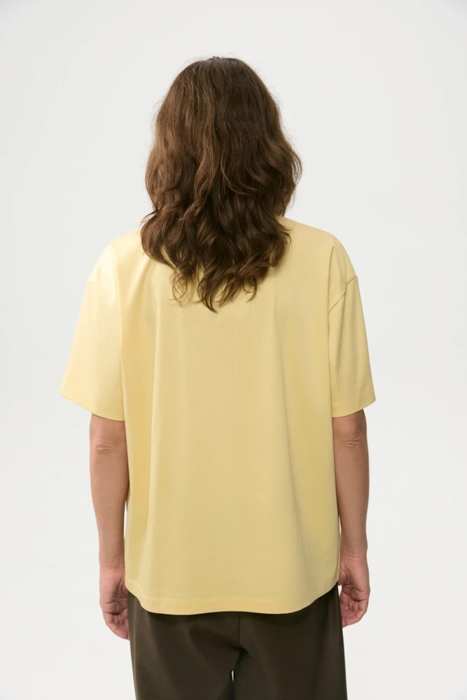 Футболка оверсайз с шёлком