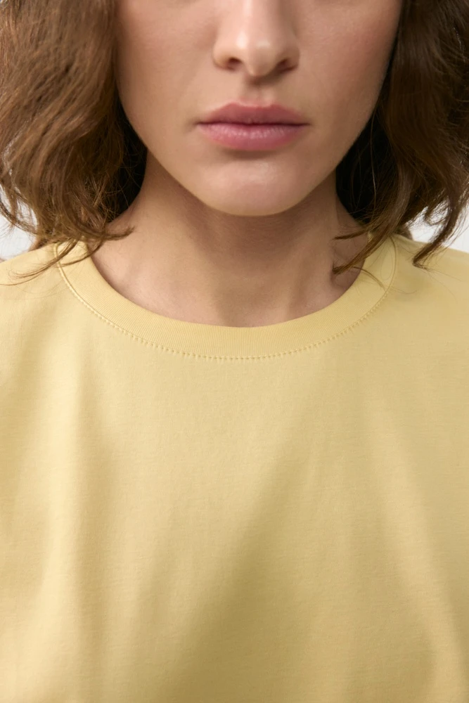 Футболка оверсайз с шёлком