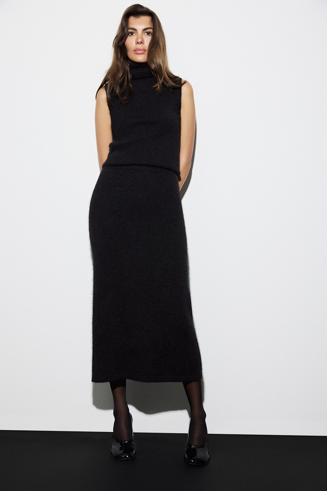 Юбка вязаная из альпака