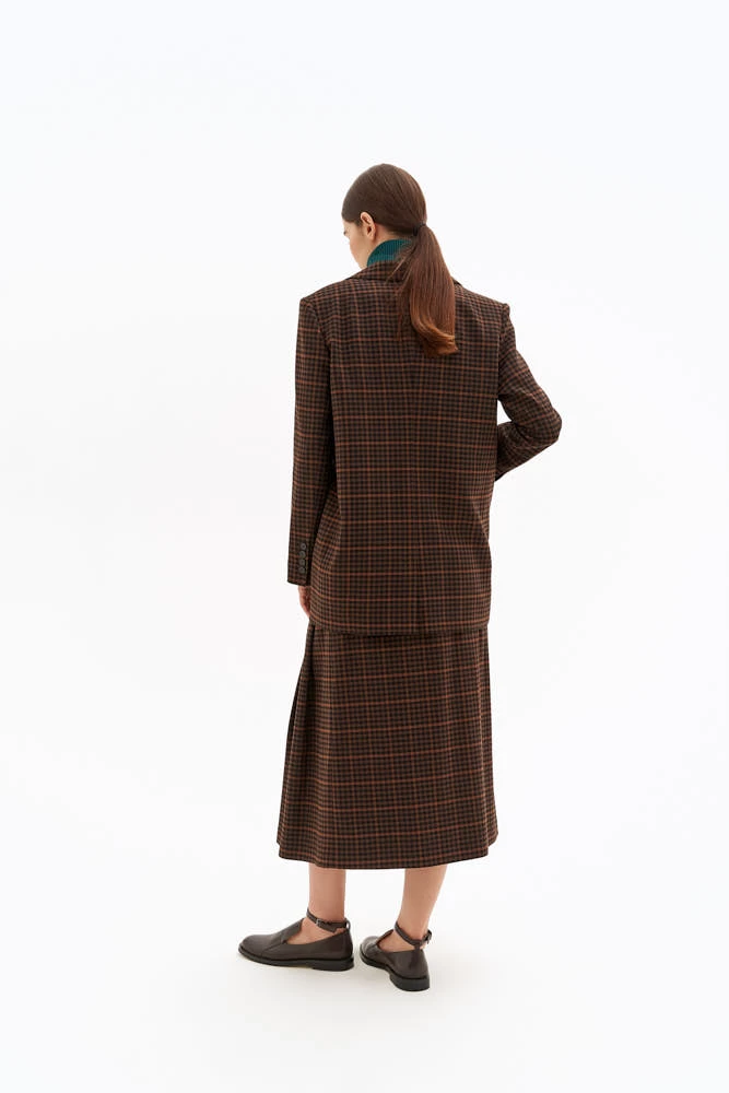 Жакет однобортный прямого силуэта