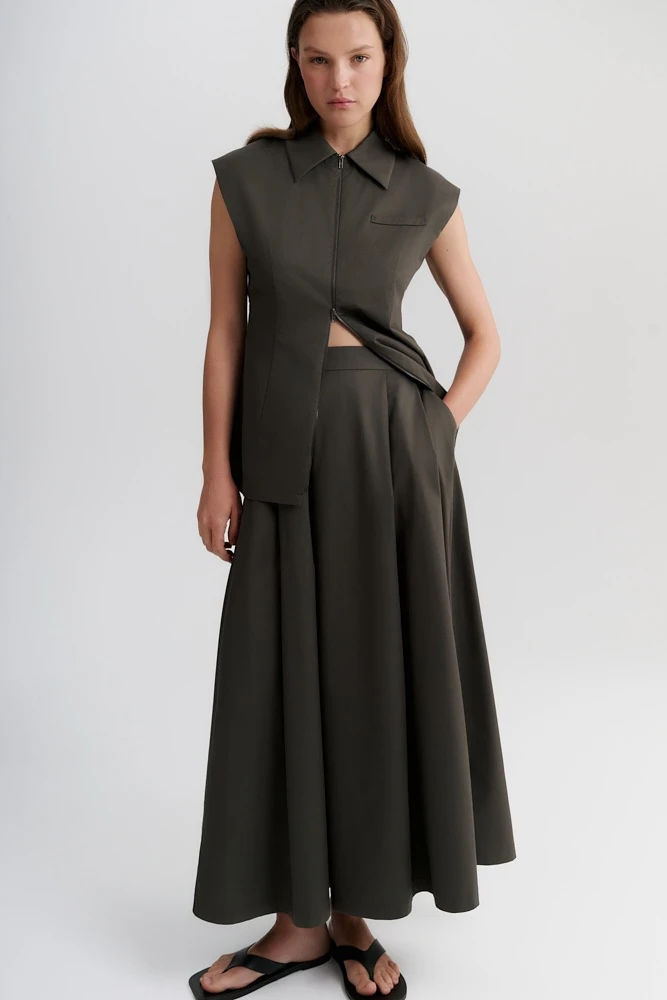 Юбка миди расклешенная