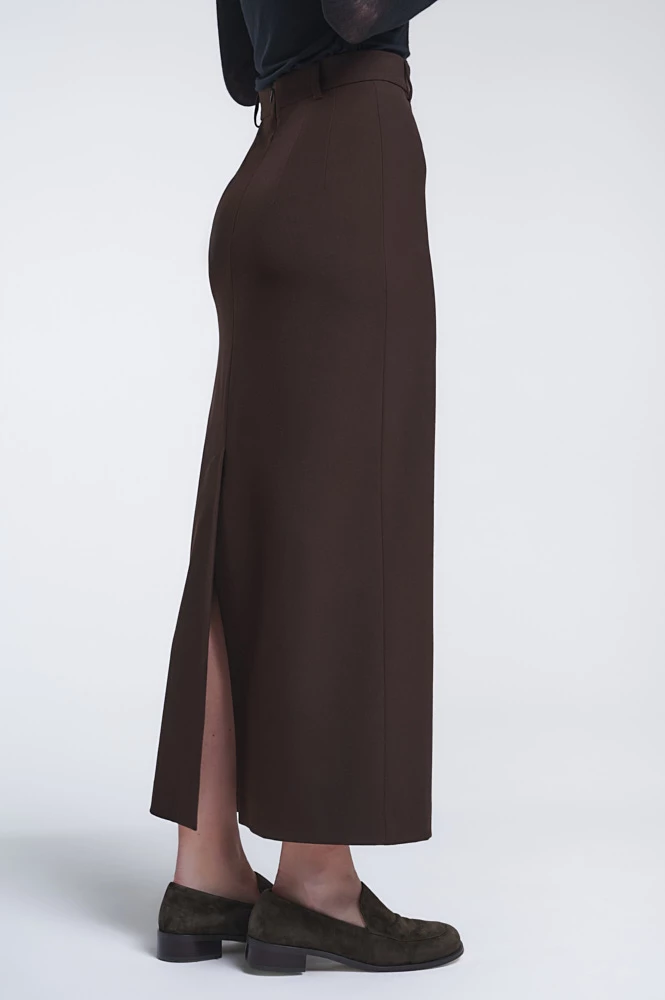 Юбка макси прямого силуэта