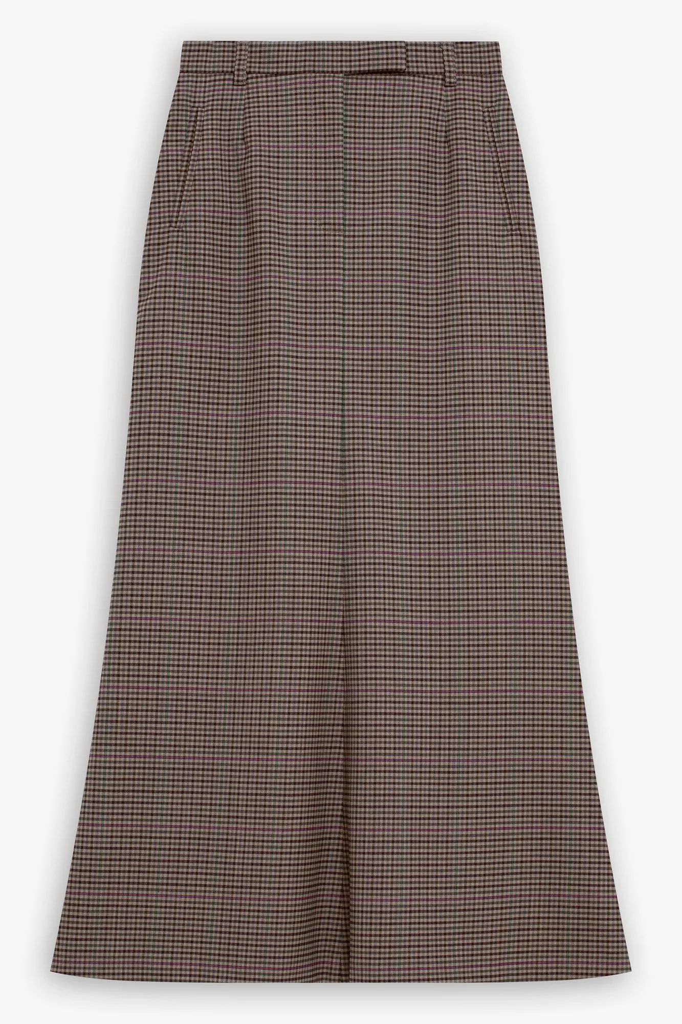 Юбка макси из итальянской костюмной шерсти