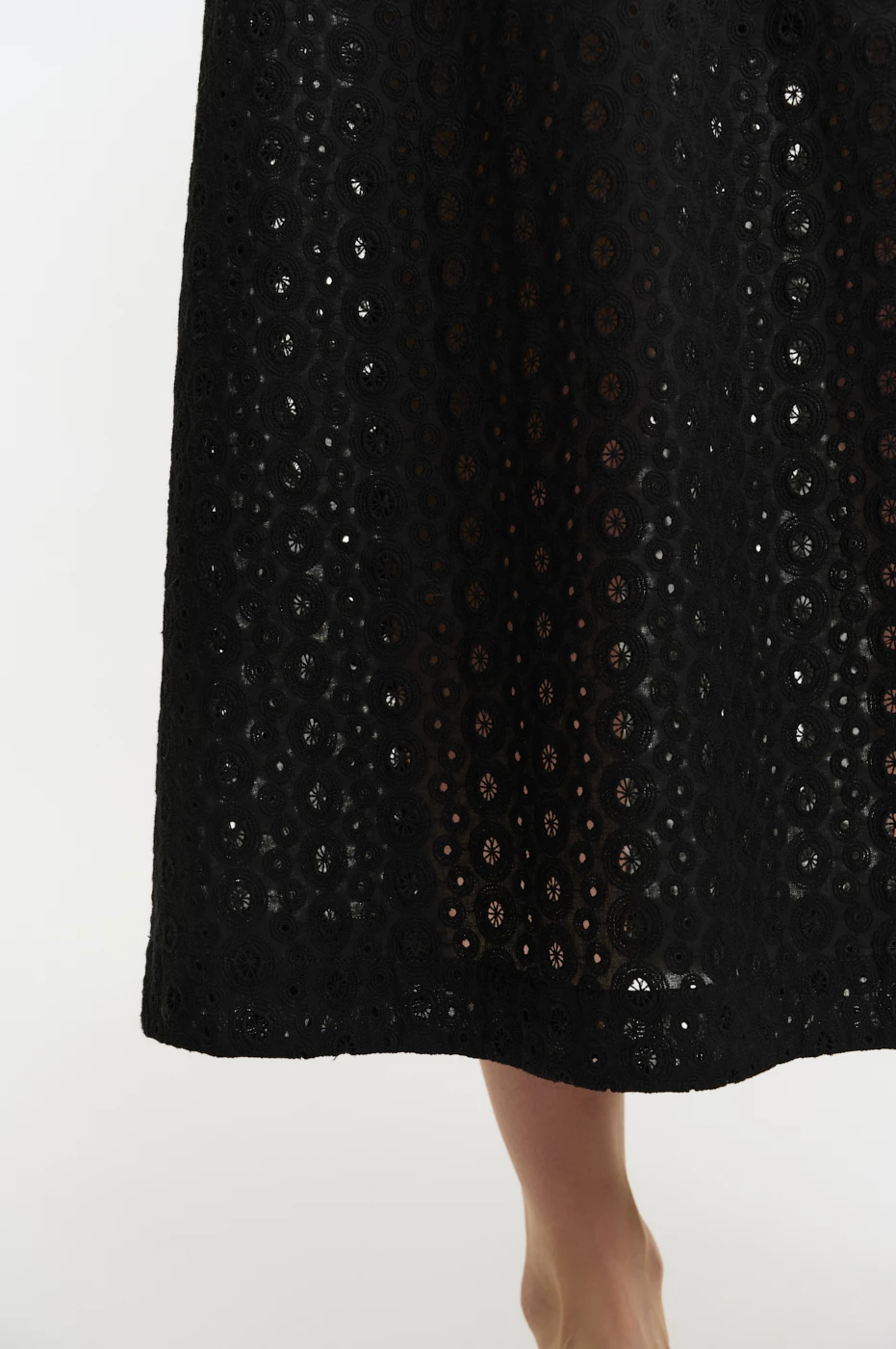 Юбка макси из хлопка Broderie Anglaise Юбка макси из хлопка Broderie Anglaise