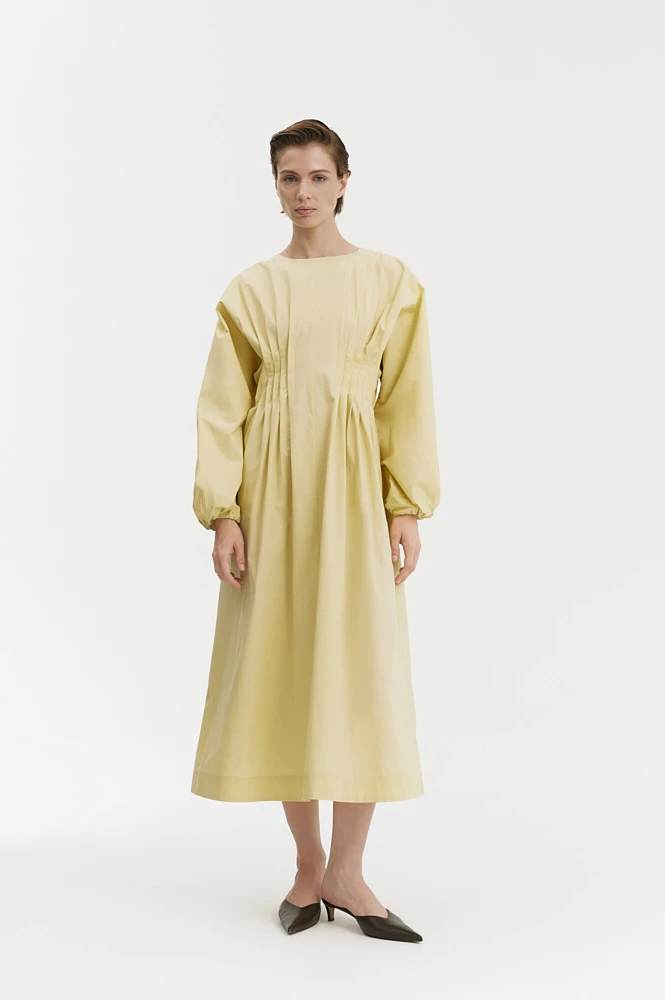 Платье силуэт песочные часы из хлопка