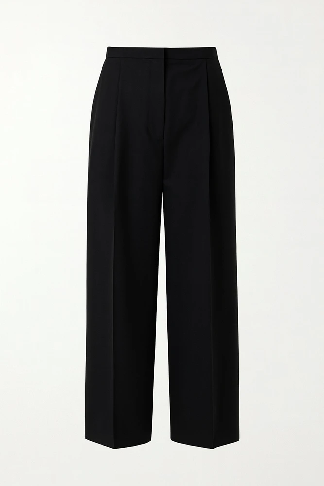 Брюки широкие из тенсела и хлопка