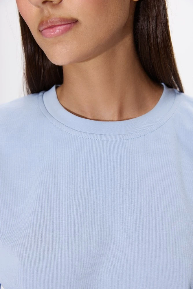 Футболка базовая с удлиненным рукавом