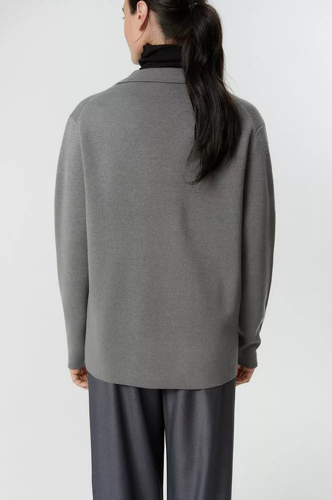 Жакет вязаный с мерсиризованной шерстью