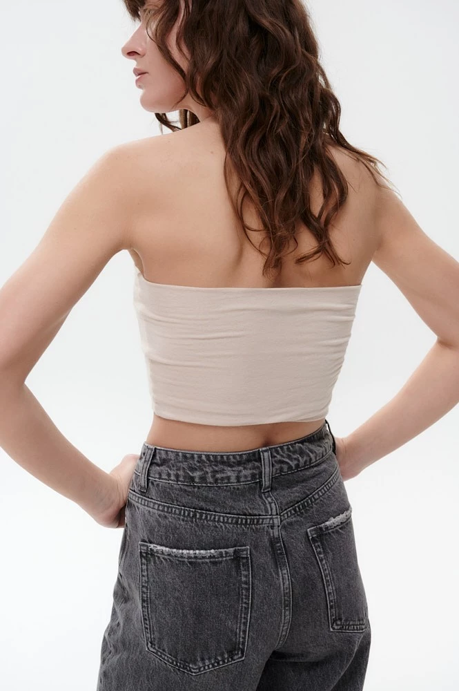 Топ-бандо из итальянского трикотажа с кашемиром