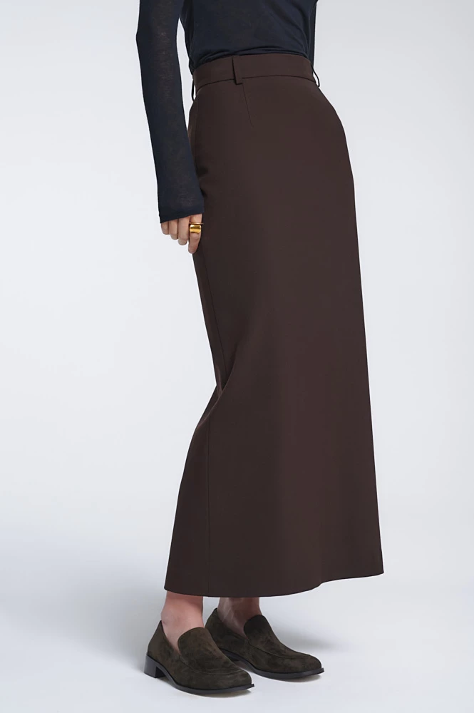 Юбка макси прямого силуэта