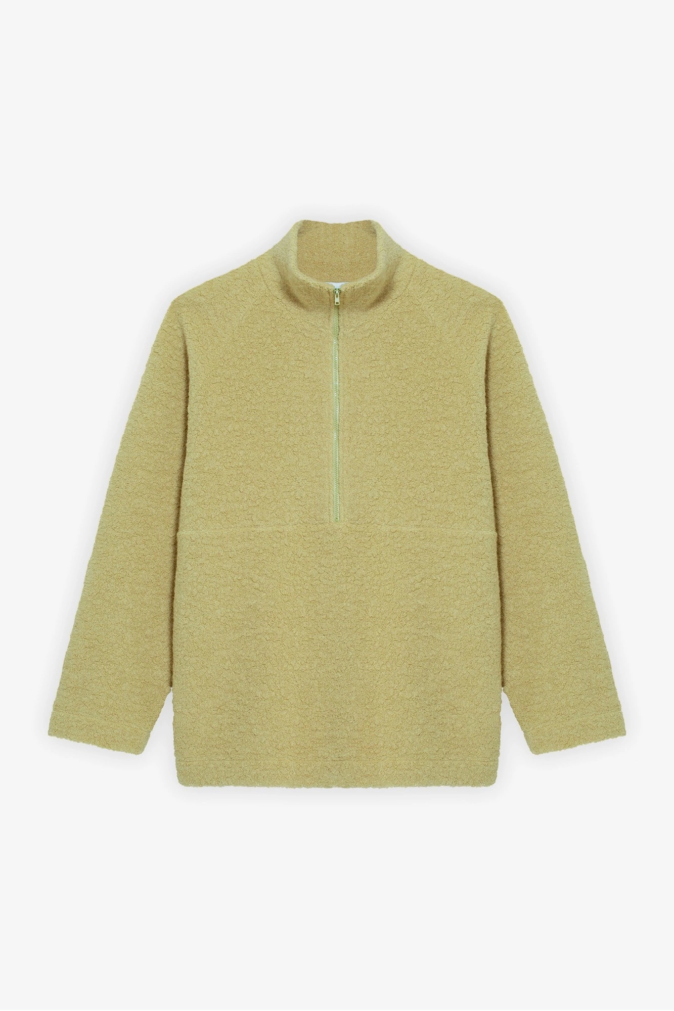 Свитшот на молнии из фактурной шерсти