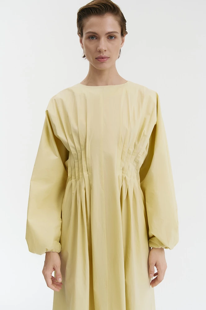 Платье силуэт песочные часы из хлопка