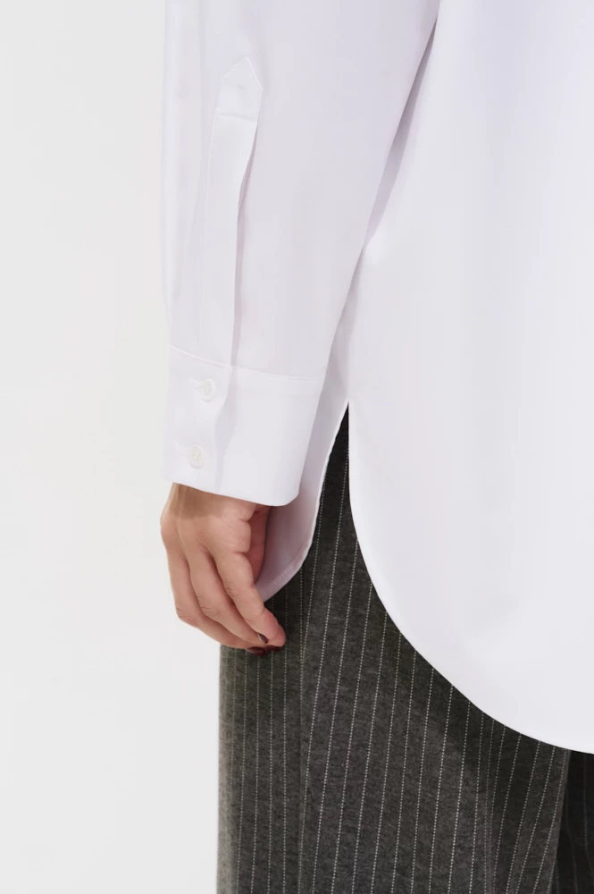 Рубашка прямого силуэта из бамбука