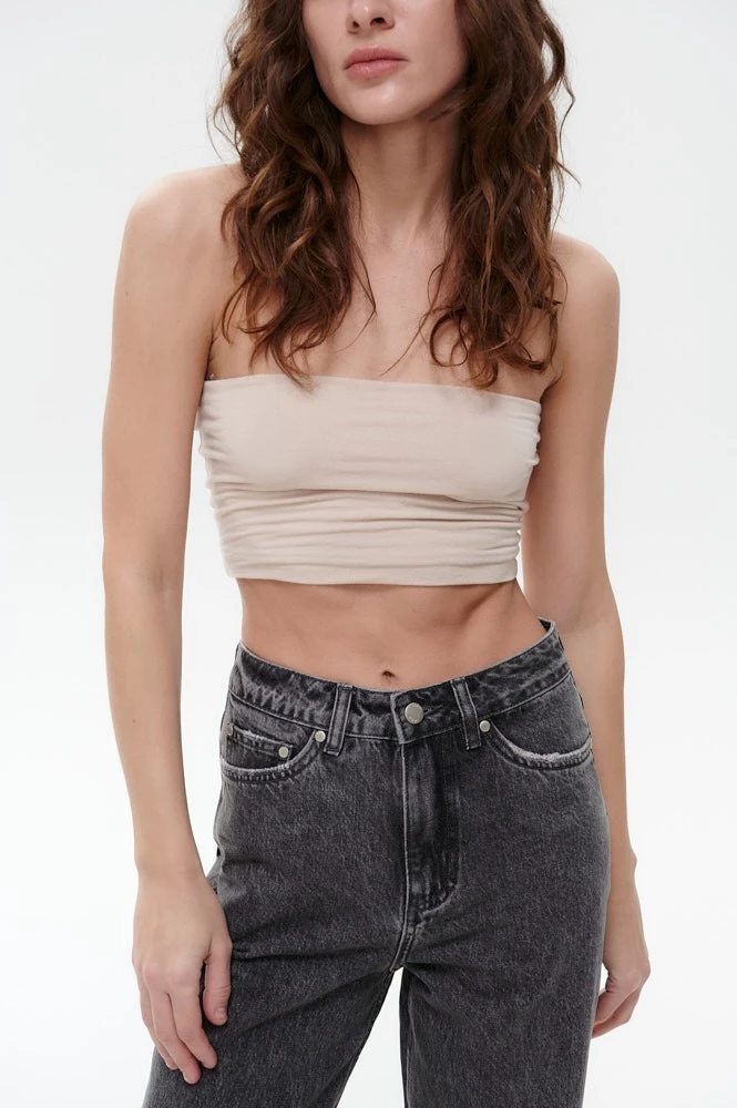 Топ-бандо из итальянского трикотажа с кашемиром