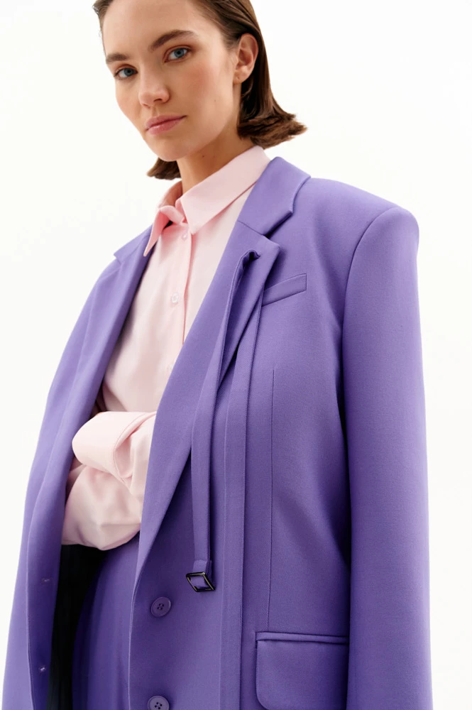 Жакет однобортный удлиненный