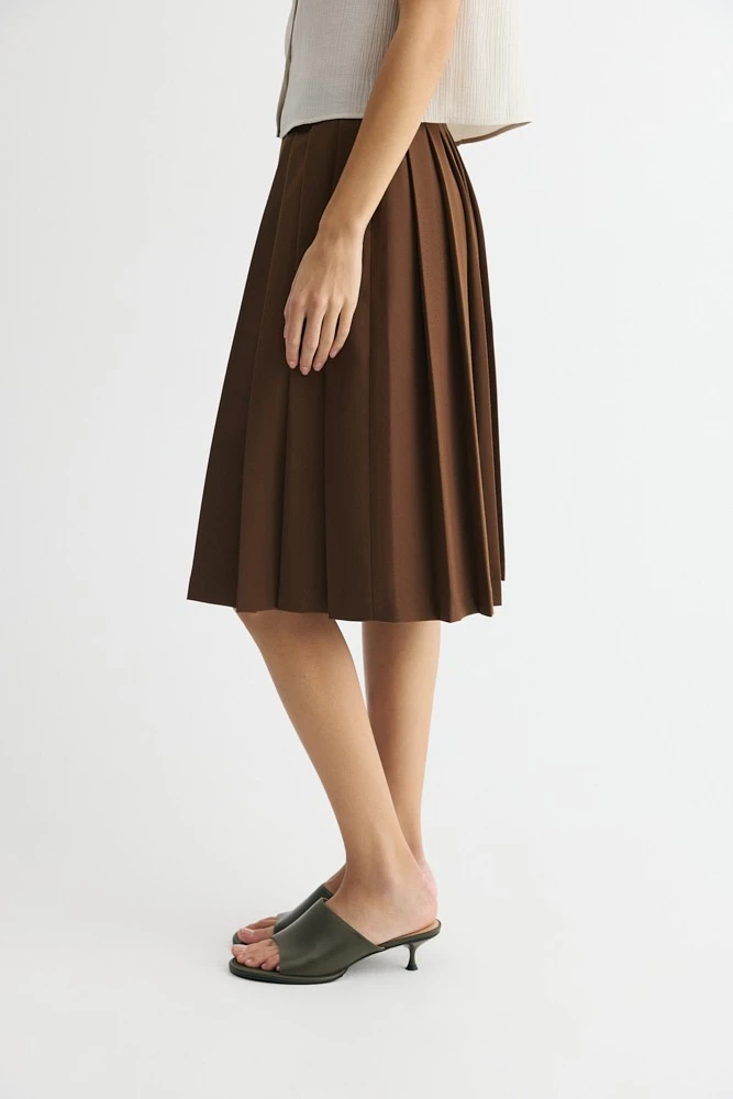 Юбка миди со складками