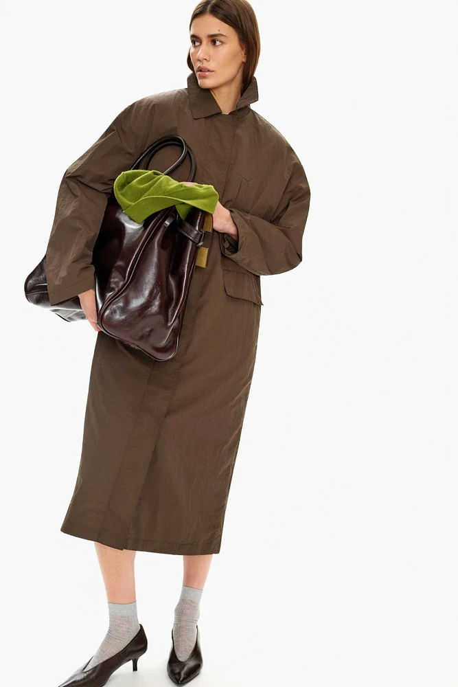 Тренч однобортный с подстежкой