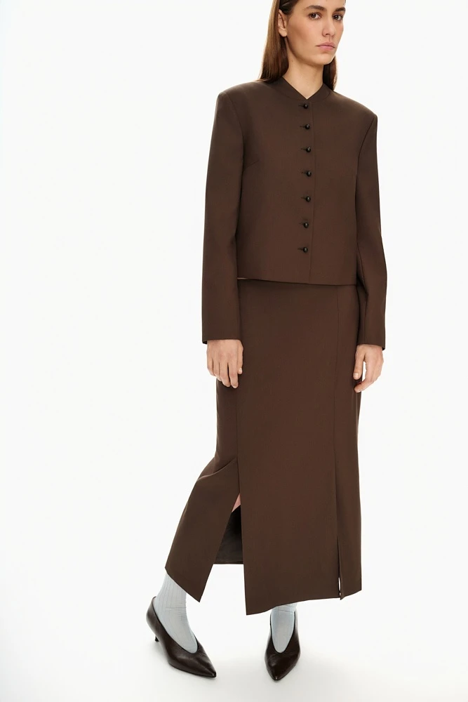 Жакет укороченный в винтажном стиле