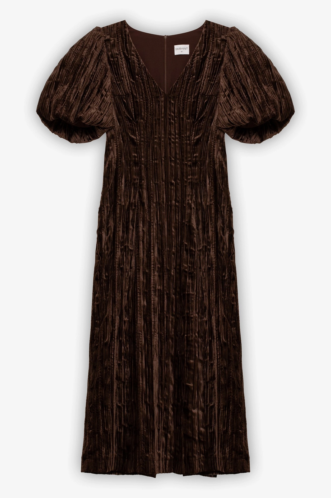 Платье миди из жатого бархата