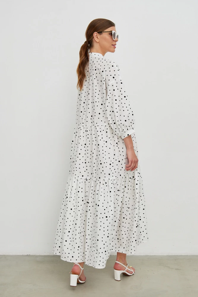 Платье хлопковое со сборкой