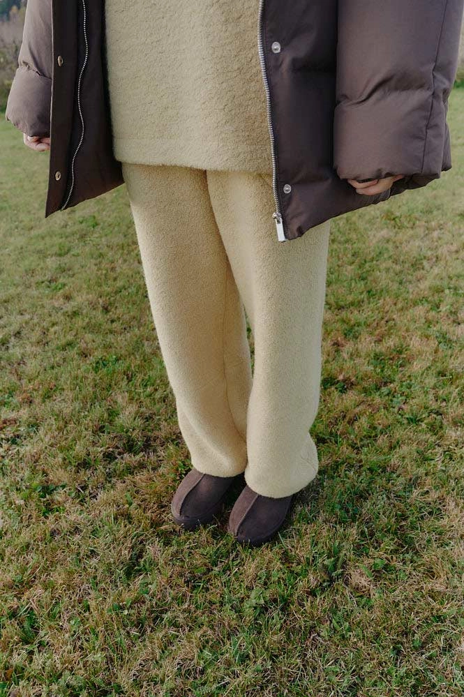 Брюки из фактурной шерсти