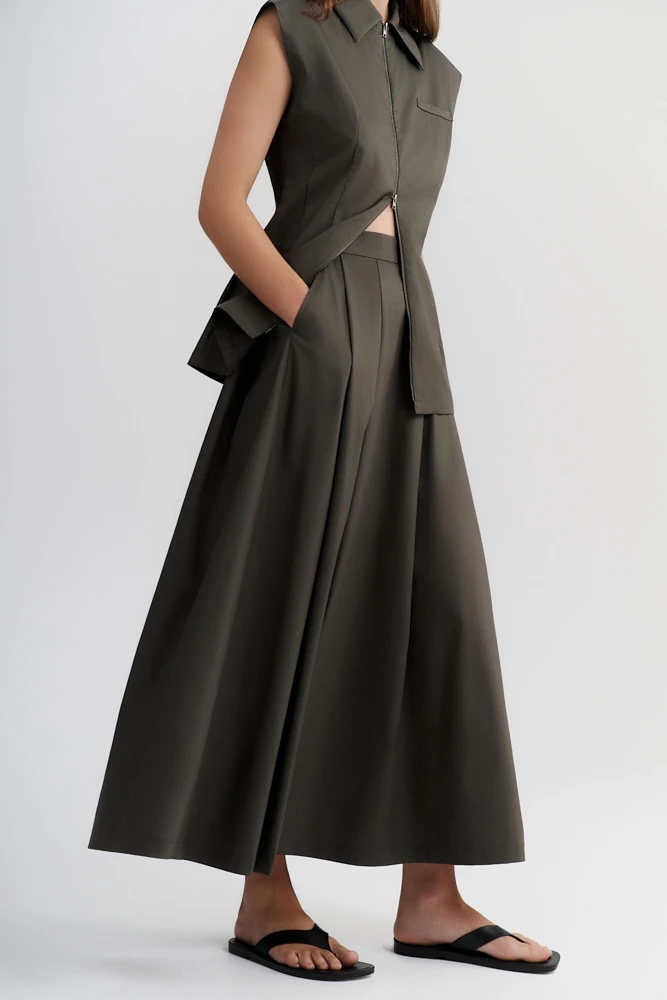 Юбка миди расклешенная