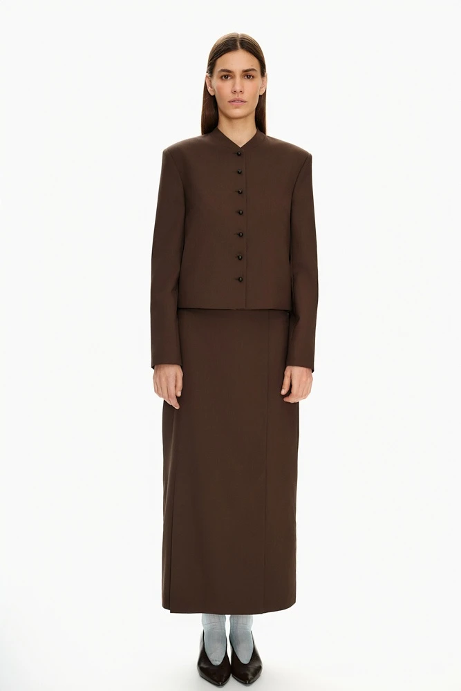 Жакет укороченный в винтажном стиле