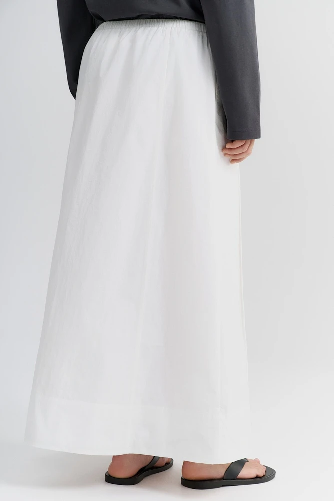 Юбка миди из хрустящего хлопка