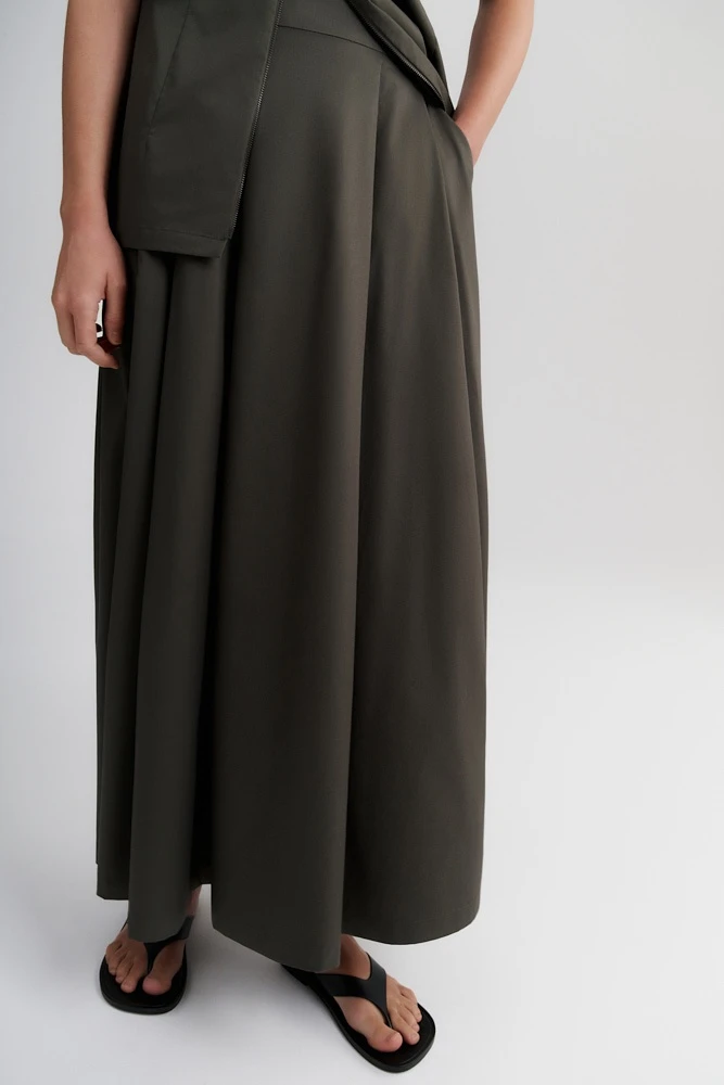 Юбка миди расклешенная