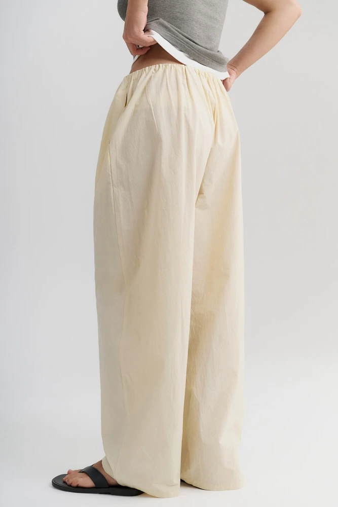 Брюки широкие из хлопка Pima