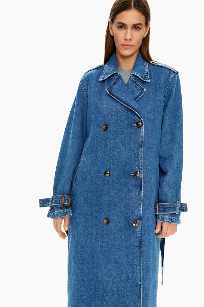 Тренч джинсовый