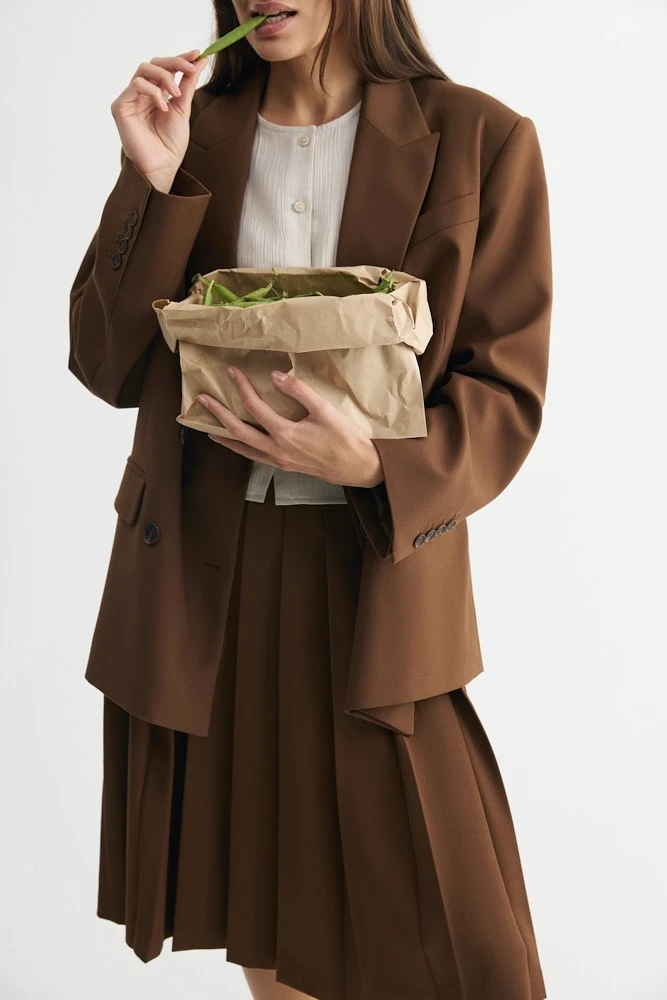 Юбка миди со складками