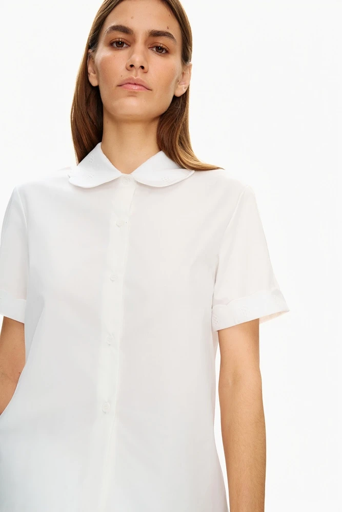 Рубашка с вышивкой из хлопка