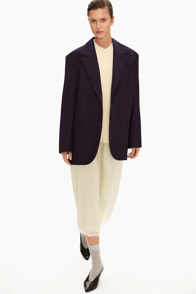 Жакет оверсайз однобортный