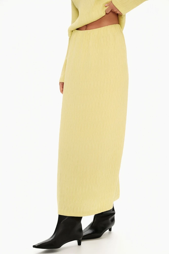 Юбка миди из фактурной ткани