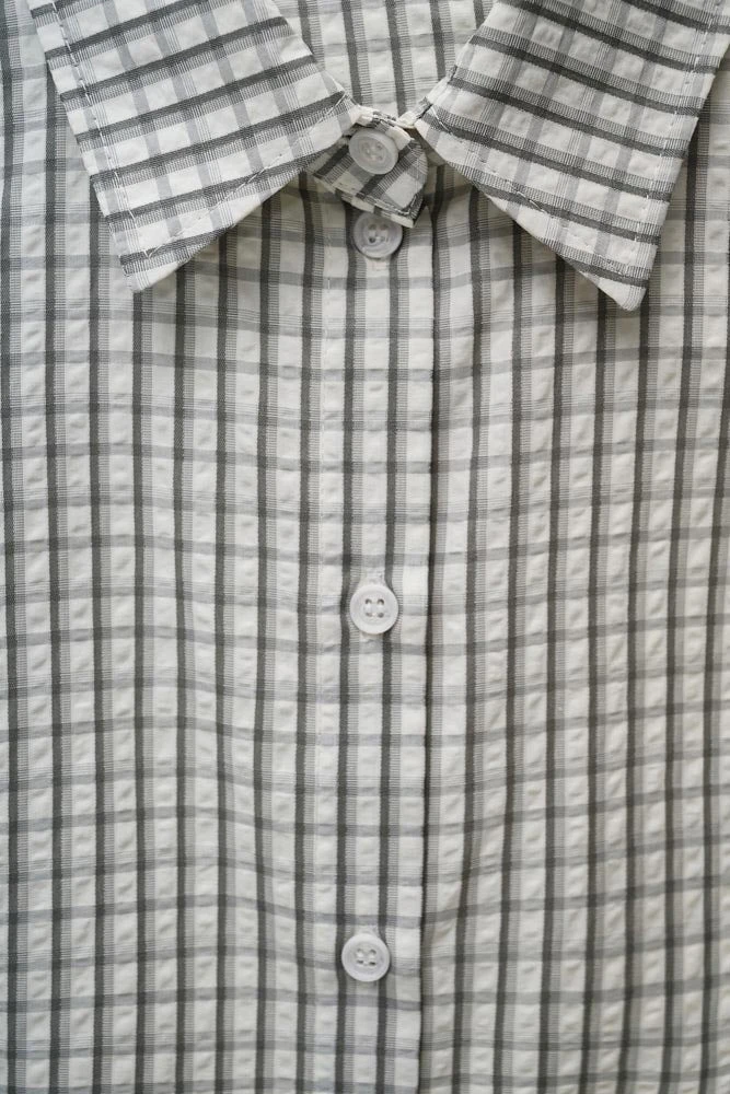 Рубашка малообъемная из хлопка в клетку