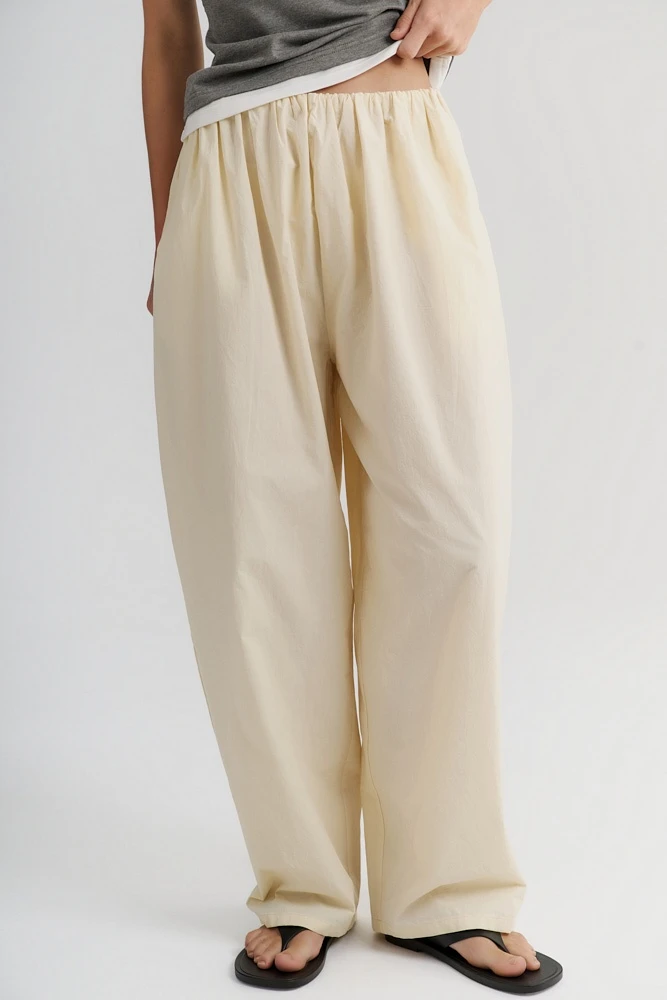 Брюки широкие из хлопка Pima