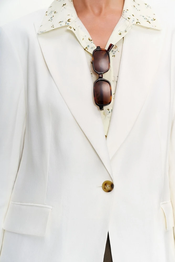 Жакет однобортный изо льна