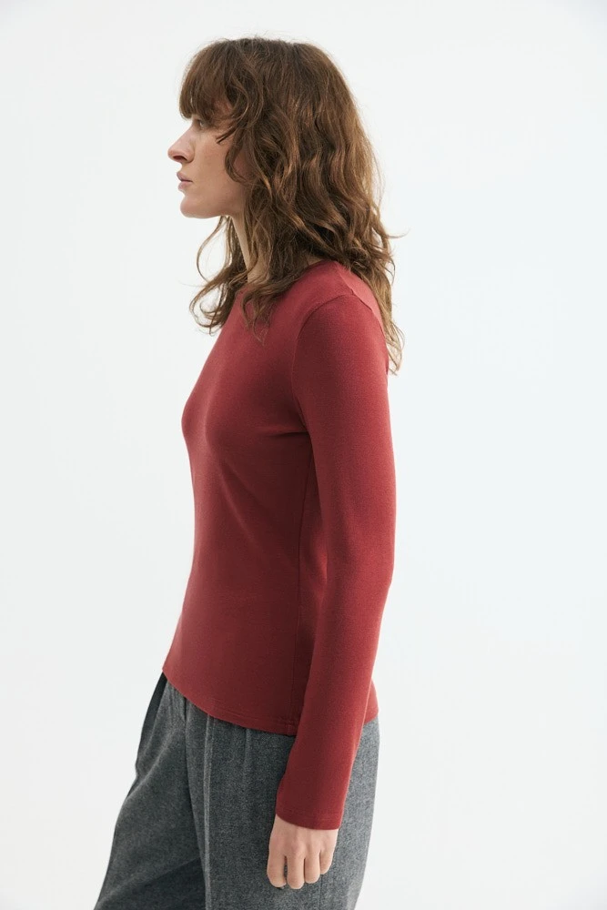 Лонгслив трикотажный с шерстью