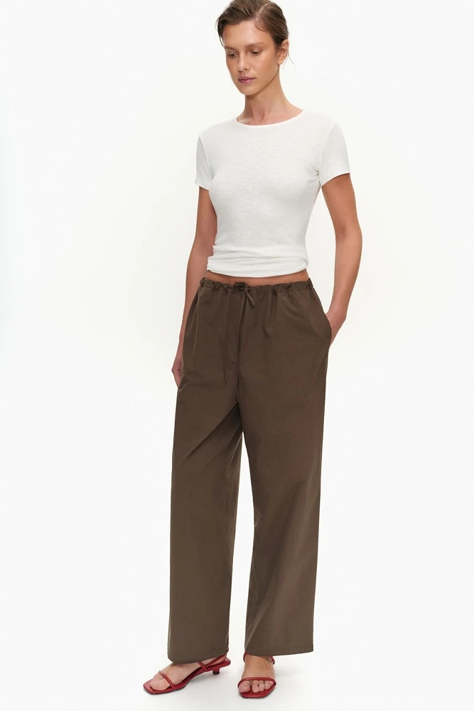 Брюки на кулиске из хлопка