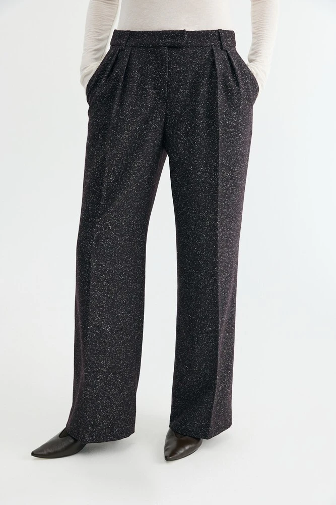 Брюки широкие из итальянской шерсти