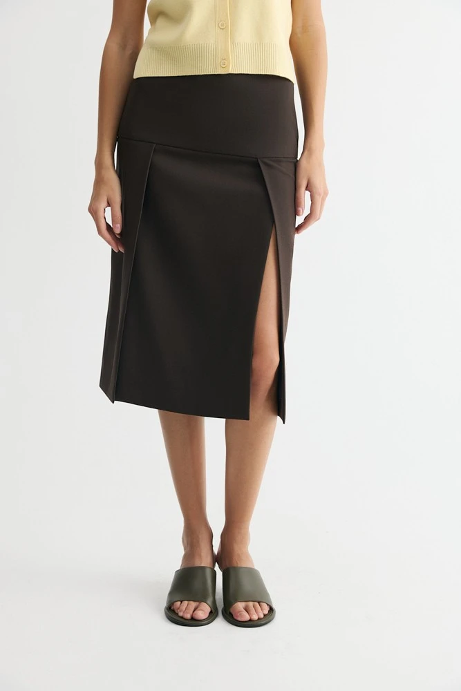 Юбка миди с двумя разрезами