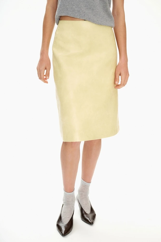 Юбка из экокожи