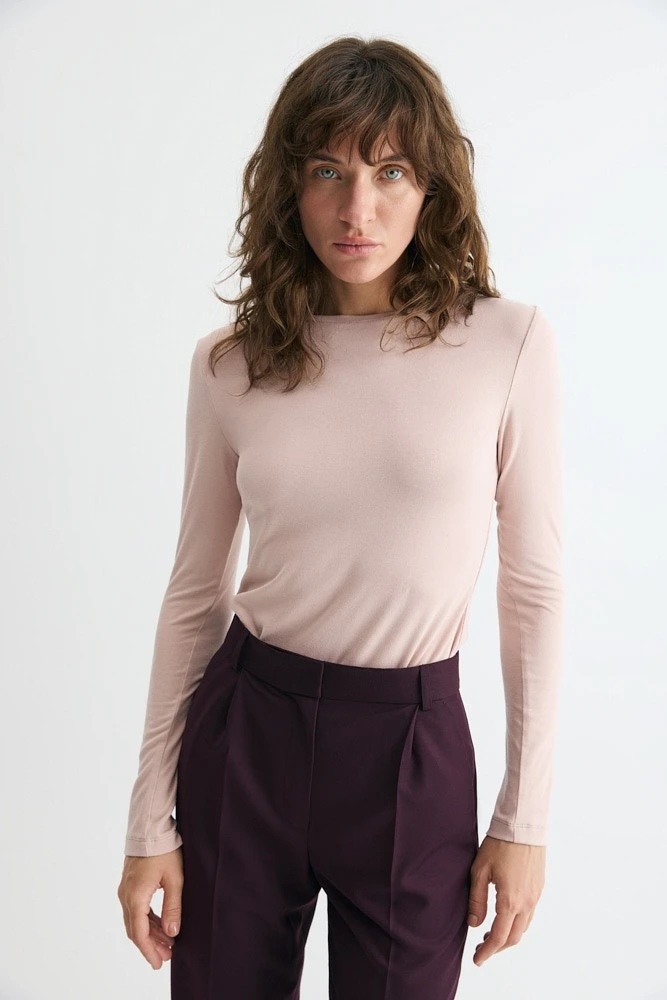 Лонгслив трикотажный из нежного хлопка