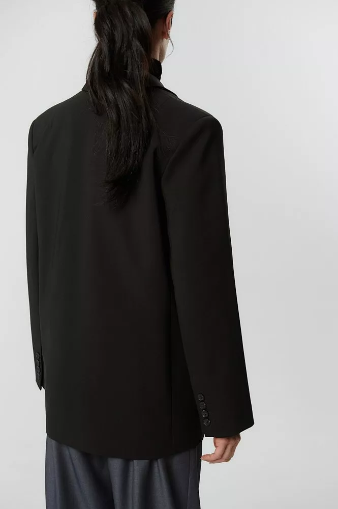 Жакет однобортный из премиальной итальянской шерсти