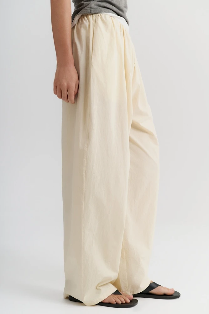 Брюки широкие из хлопка Pima