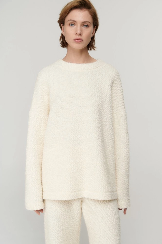 Свитшот из фактурной шерсти